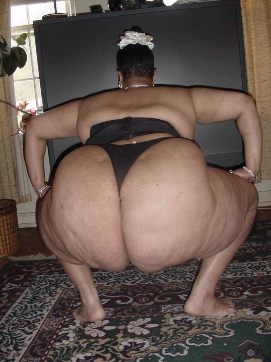 Very Big Black Mama Shows Her Fat Ass